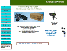 Tablet Screenshot of evolutionprinters.net